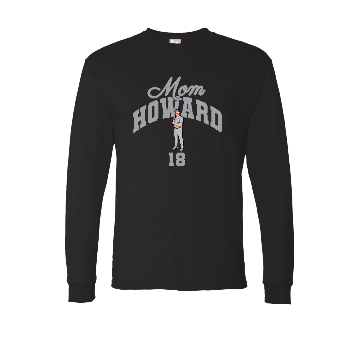 Long Sleeve Tee — Mothers Day Arch in Black