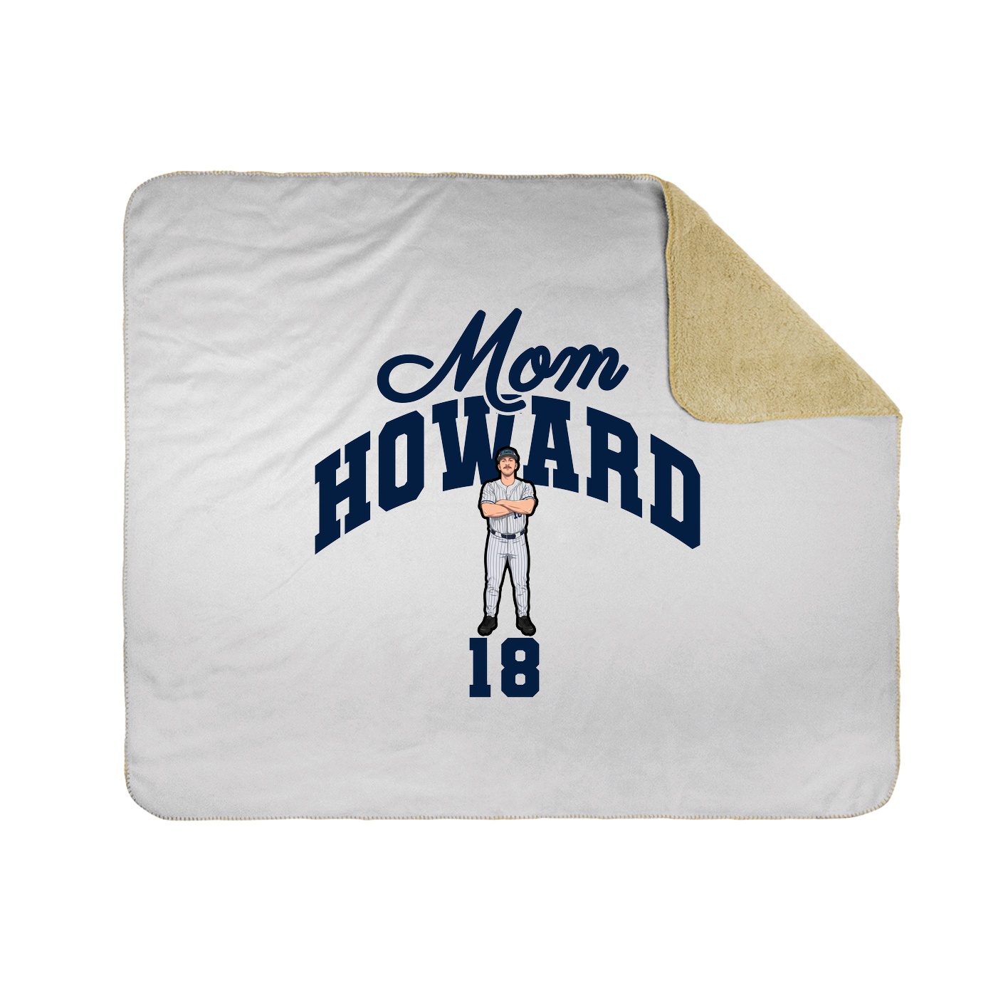 Throw Blanket — Mothers Day Arch in White