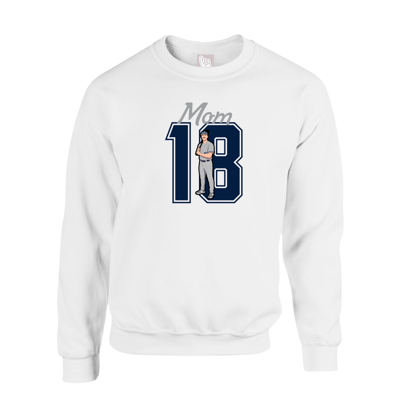 Fleece Crew — Mothers Day Shirsey in White