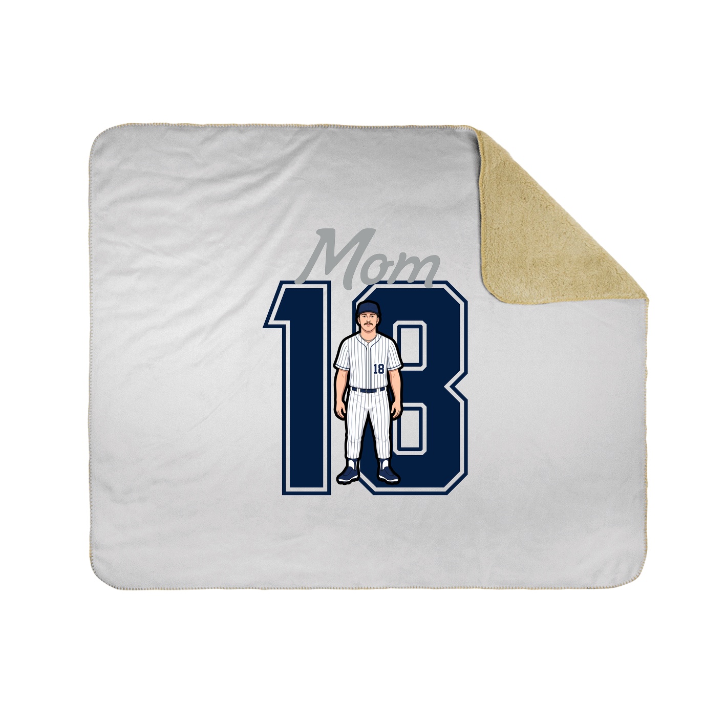Throw Blanket — Mothers Day Shirsey in White