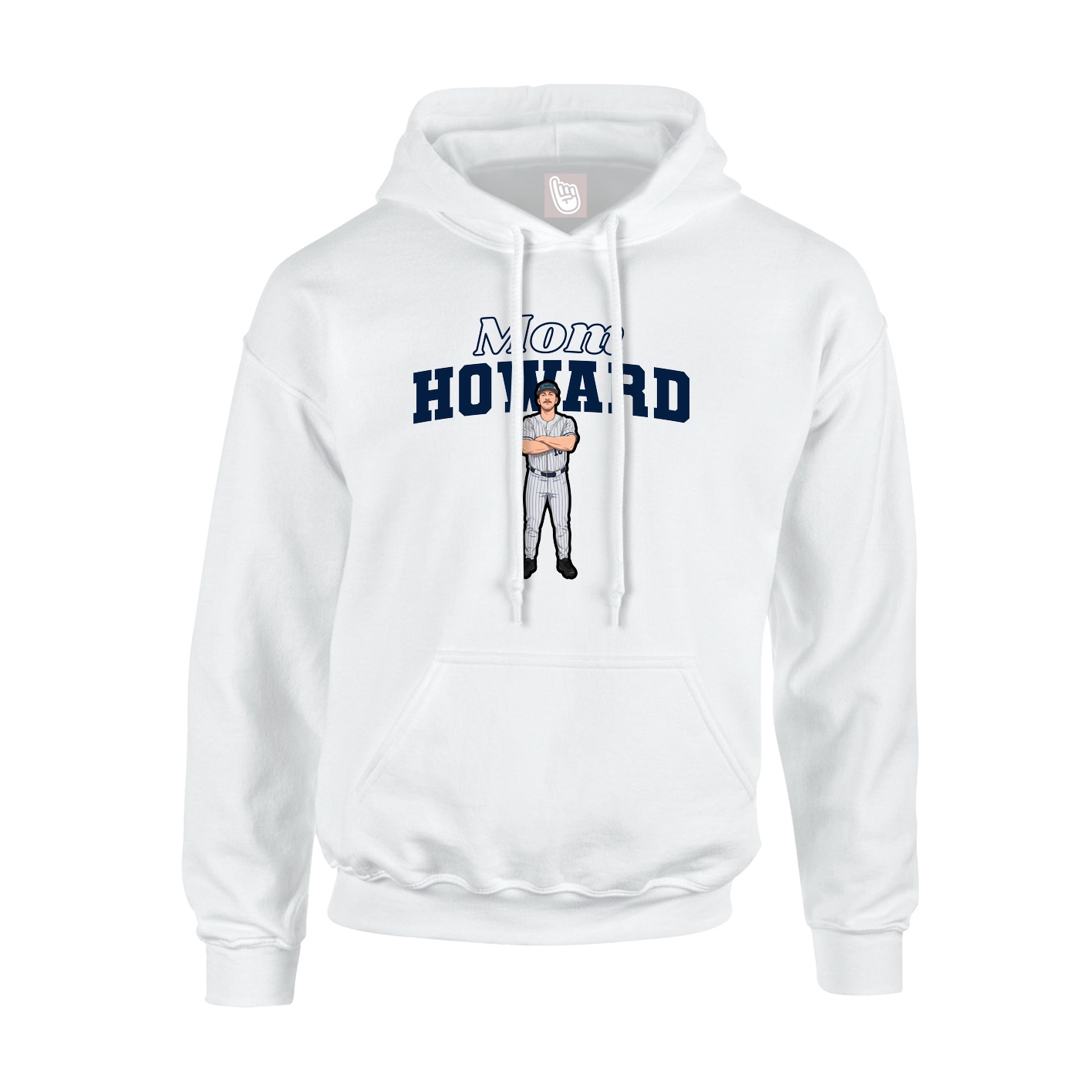 Hoodie — Mothers Day Block in White