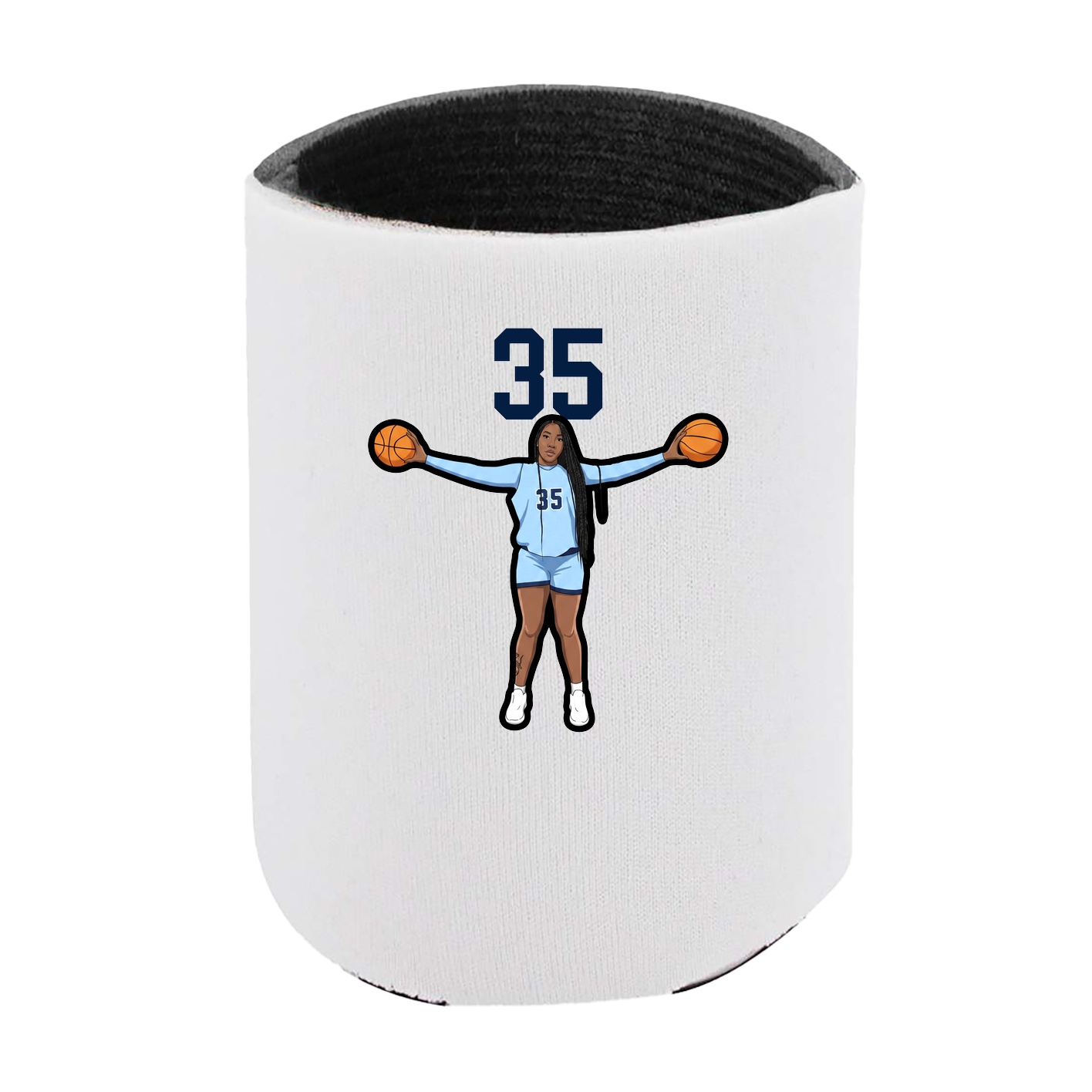 Can Holder — Number Top in White
