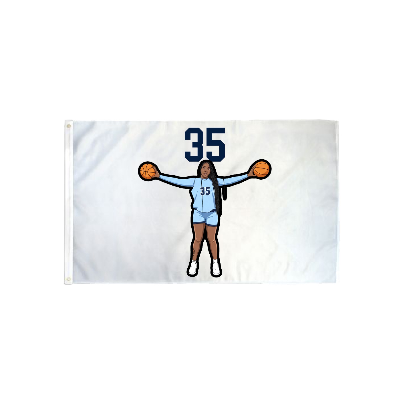 3x5 Flag — Number Top in Classic