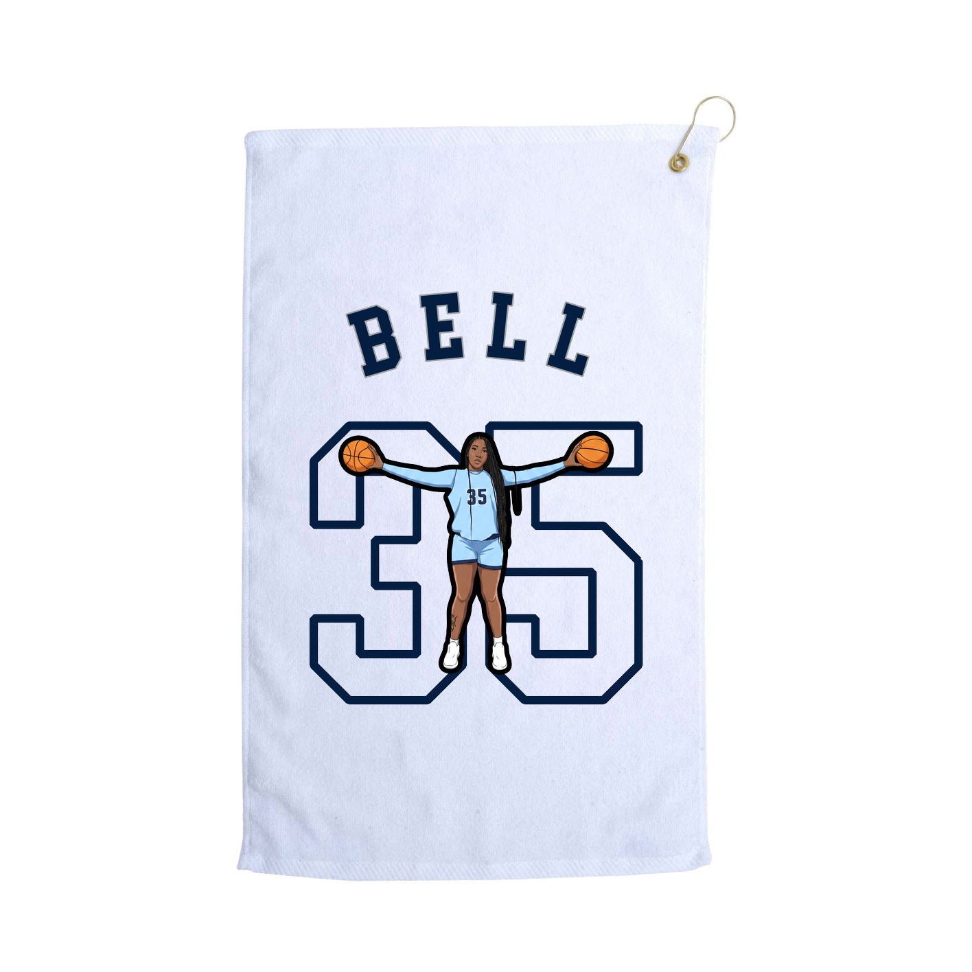 Golf Towel — Shirsey Arch in White