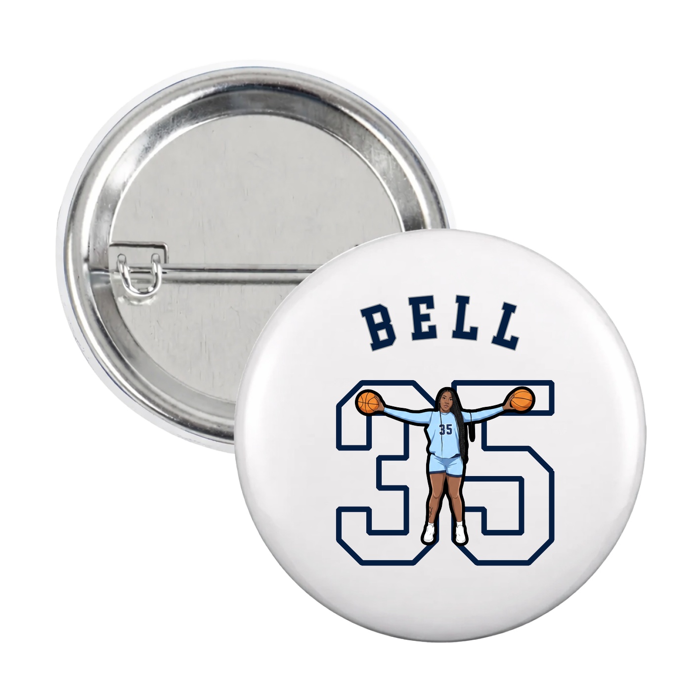 Game Day Button — Shirsey Arch in White