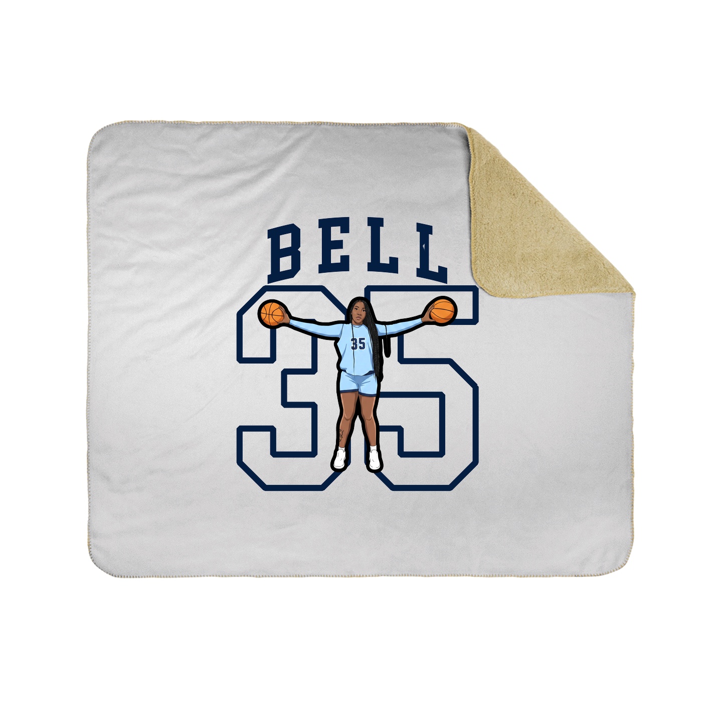 Throw Blanket — Shirsey in White