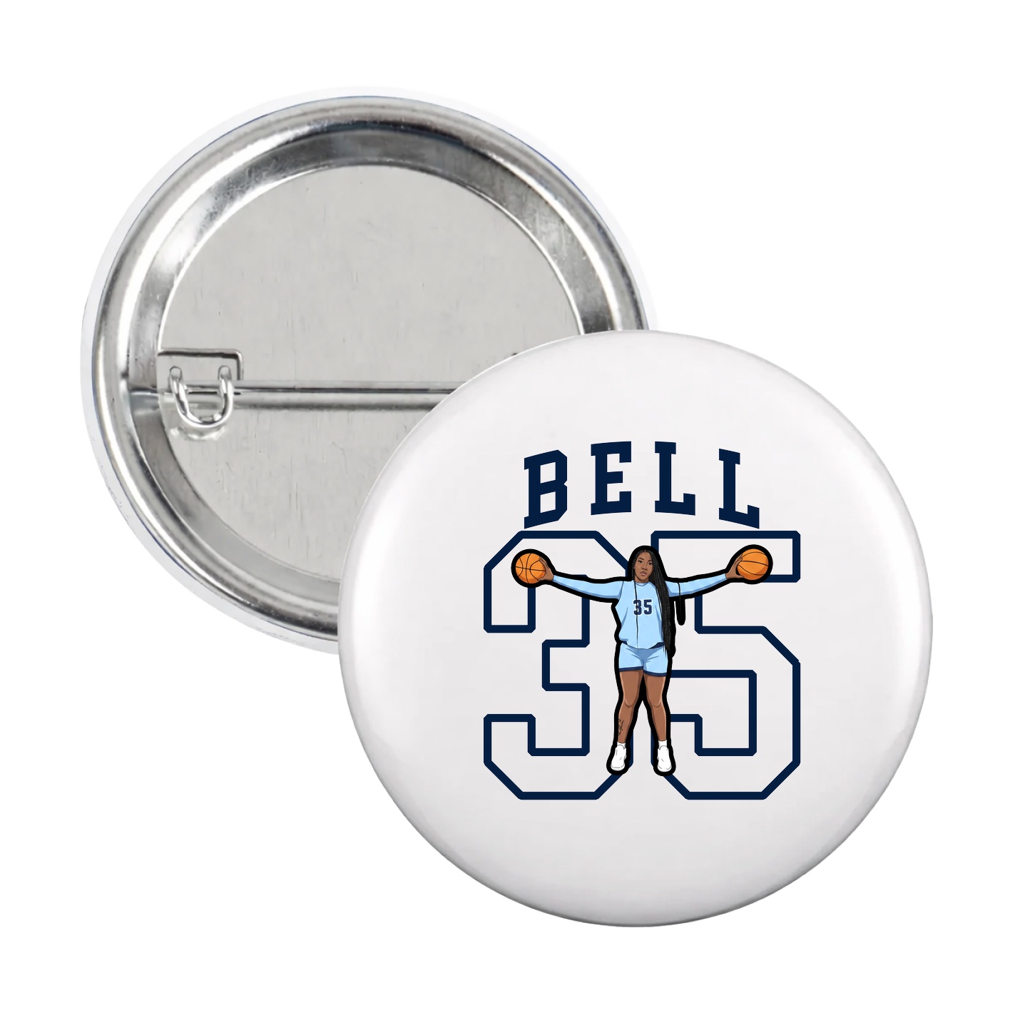 Game Day Button — Shirsey in White