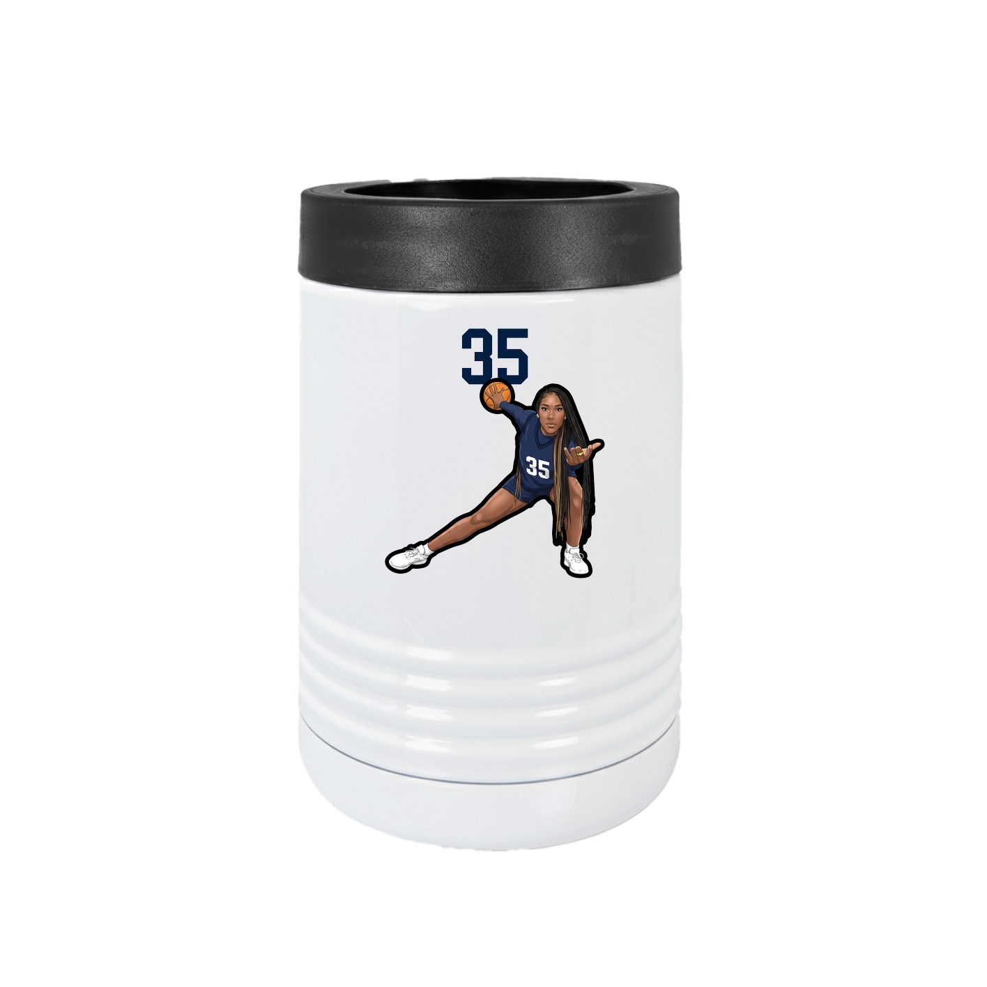 Beverage Holder — Number Top in White