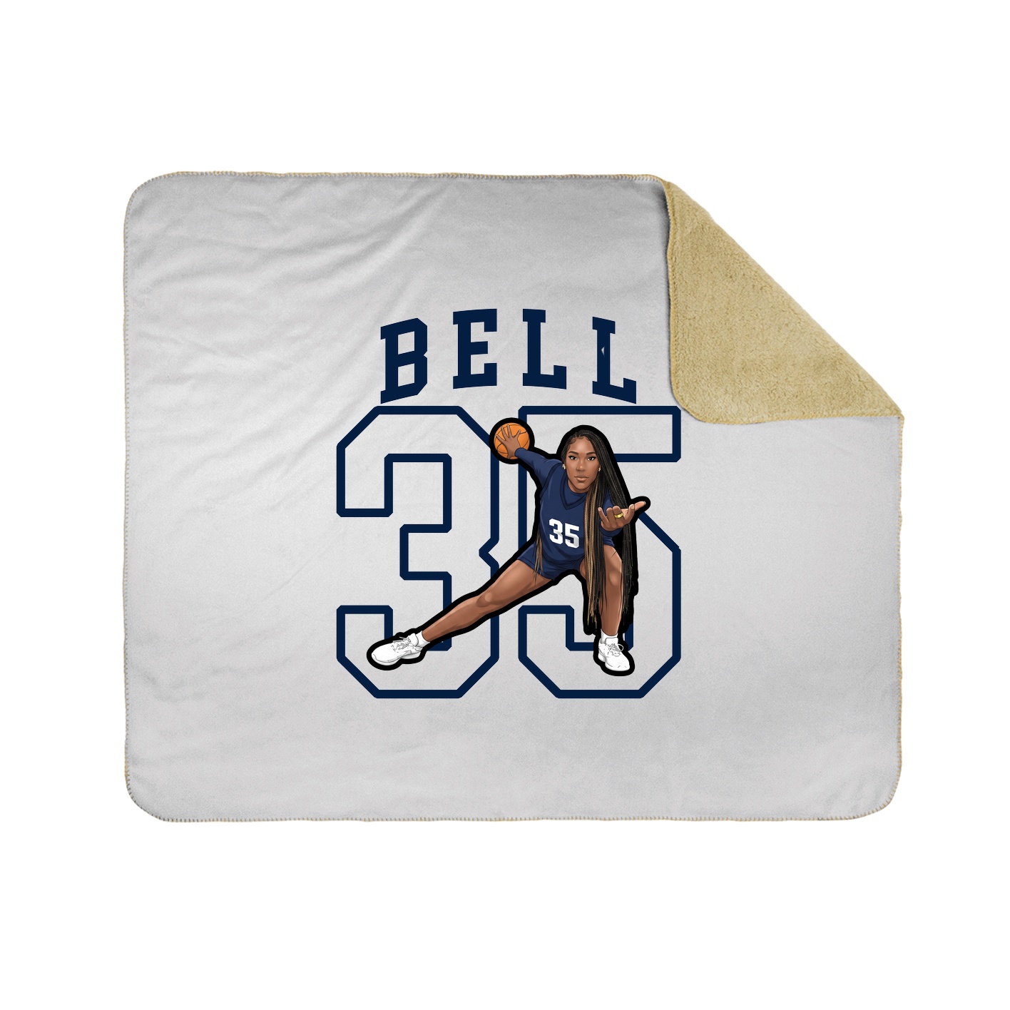 50x60 Sherpa Lined Throw Blanket