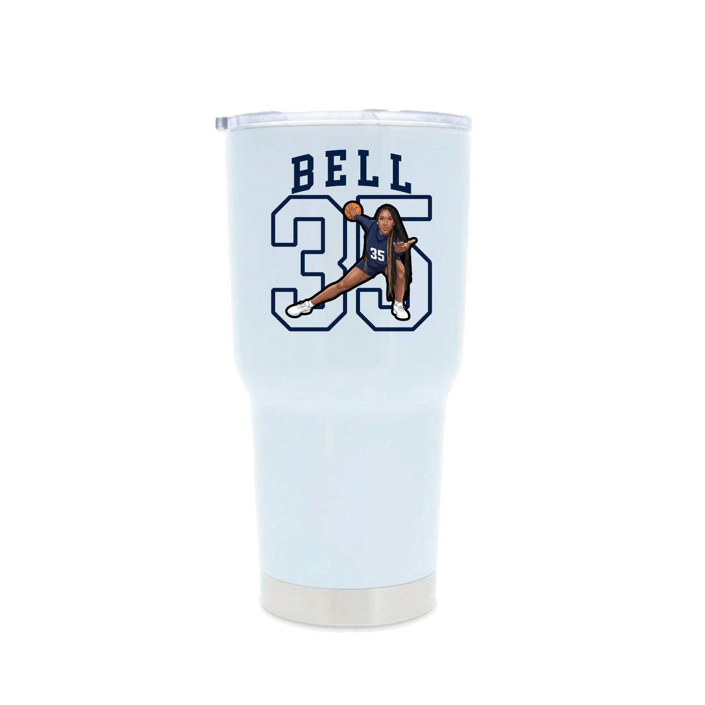 30oz Stainless Steel Tumbler — Shirsey in White