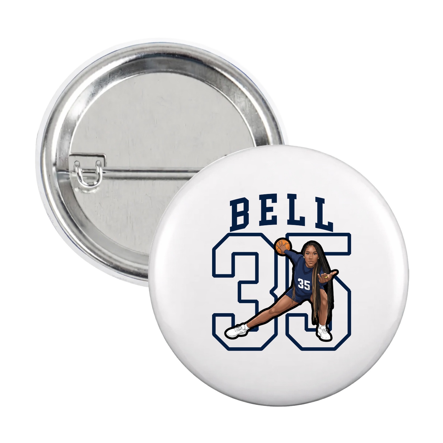 Game Day Button — Shirsey in White