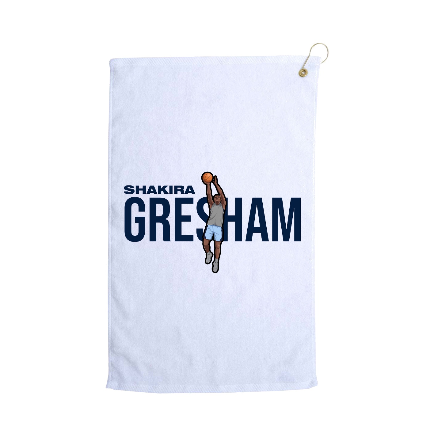 Golf Towel — Player Name in White