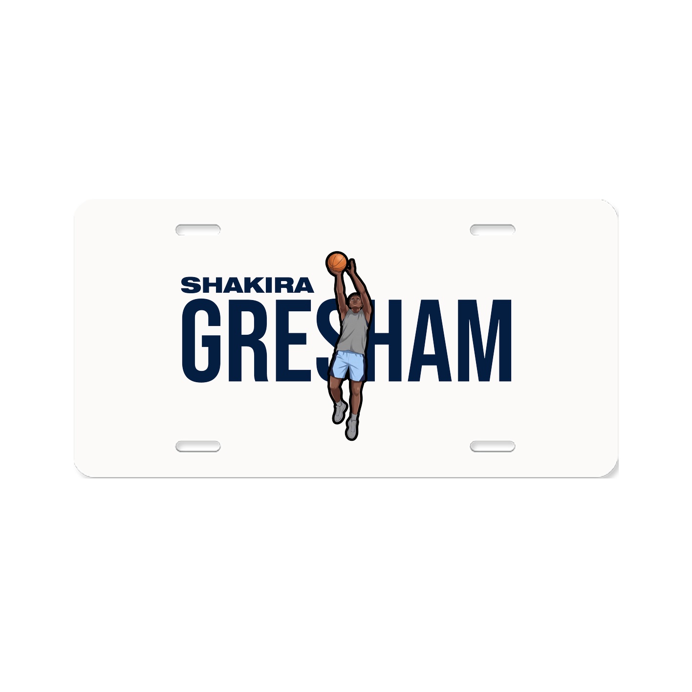 License Plate — Player Name in Classic