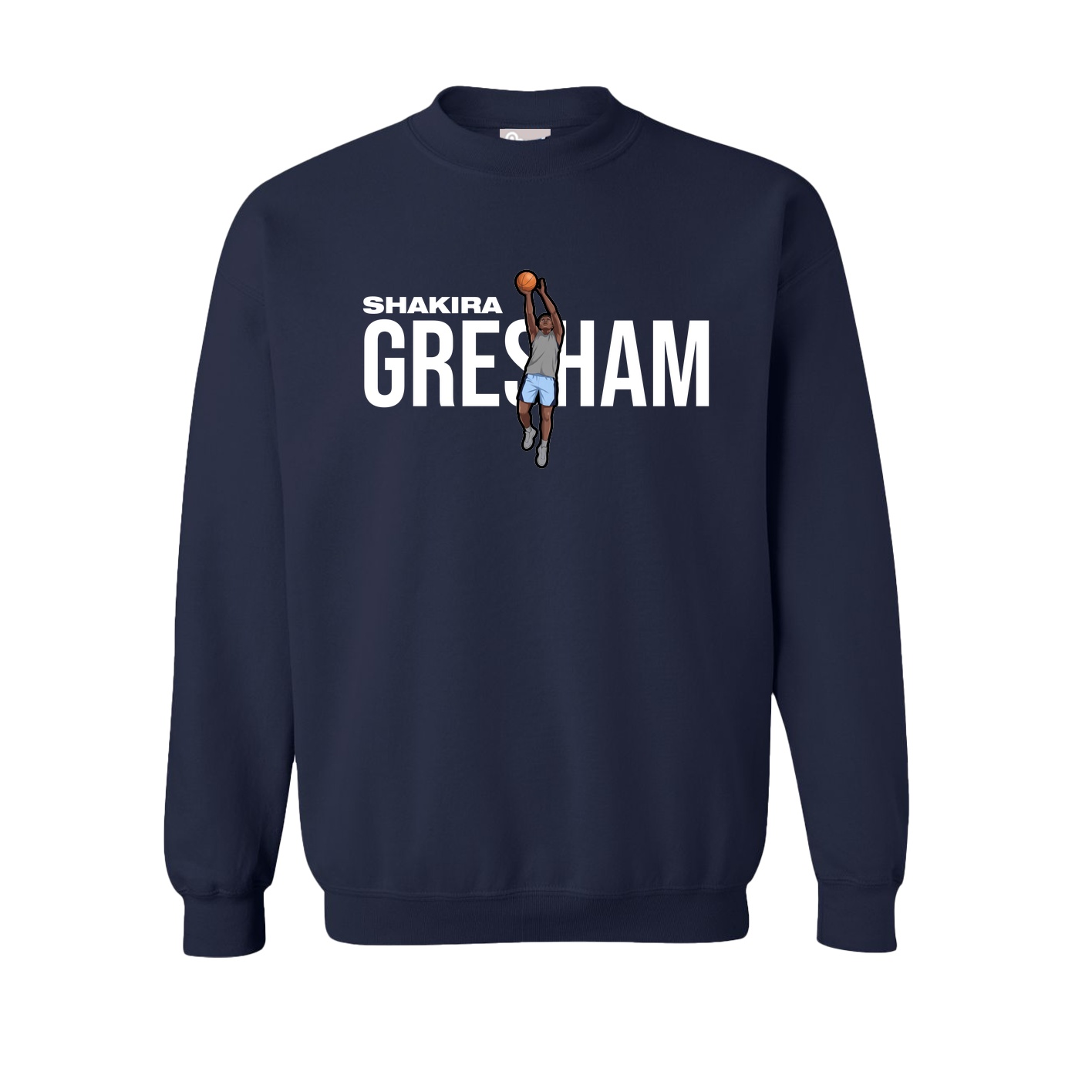 Fleece Crew — Player Name in Navy