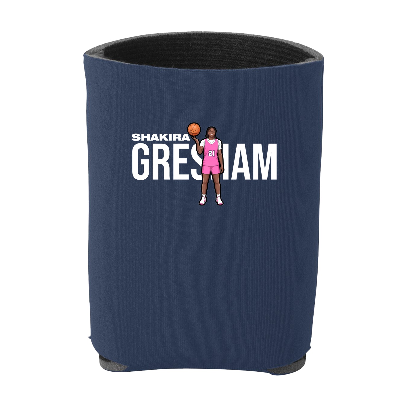Can Holder — Player Name in Navy