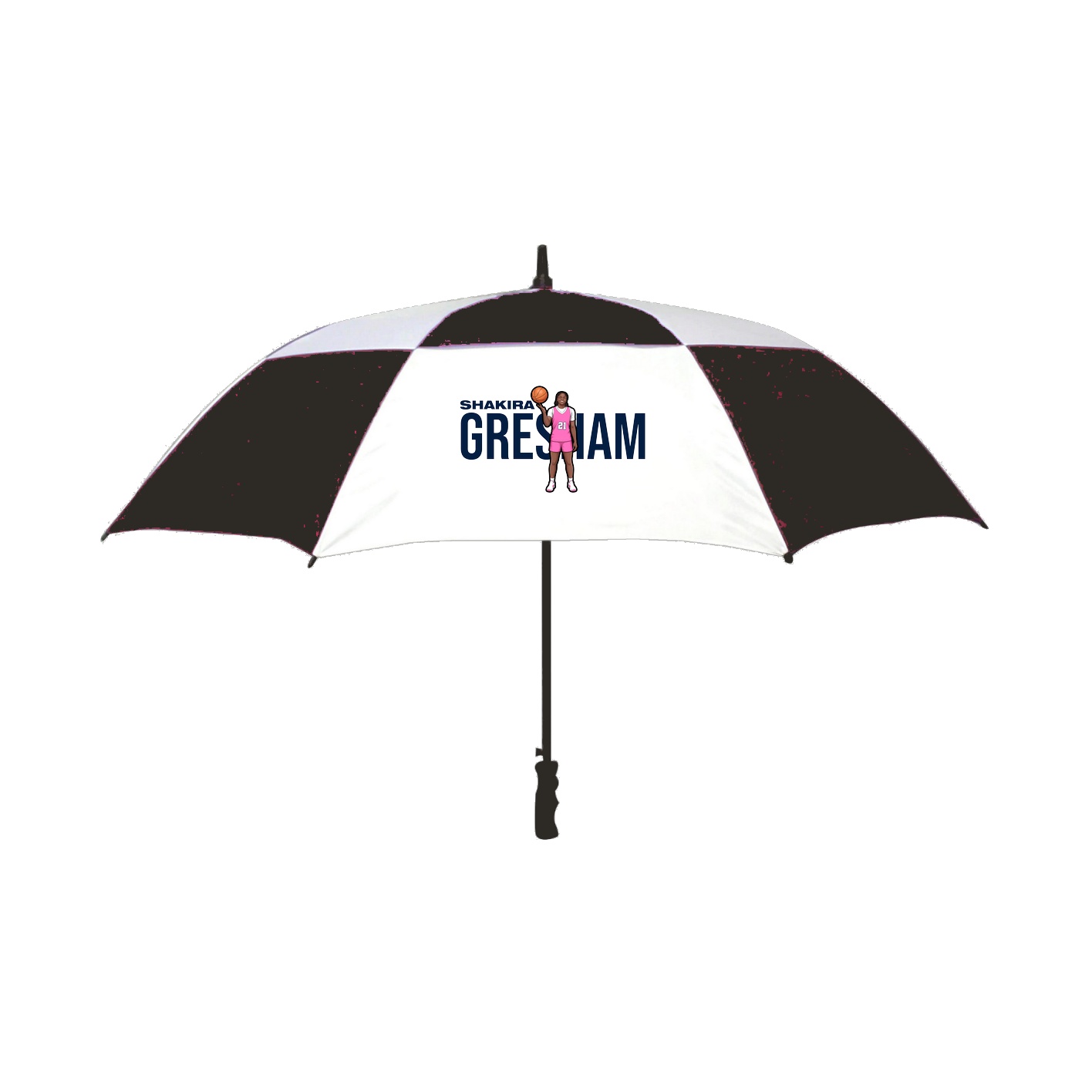 Golf Umbrella — Player Name in Black