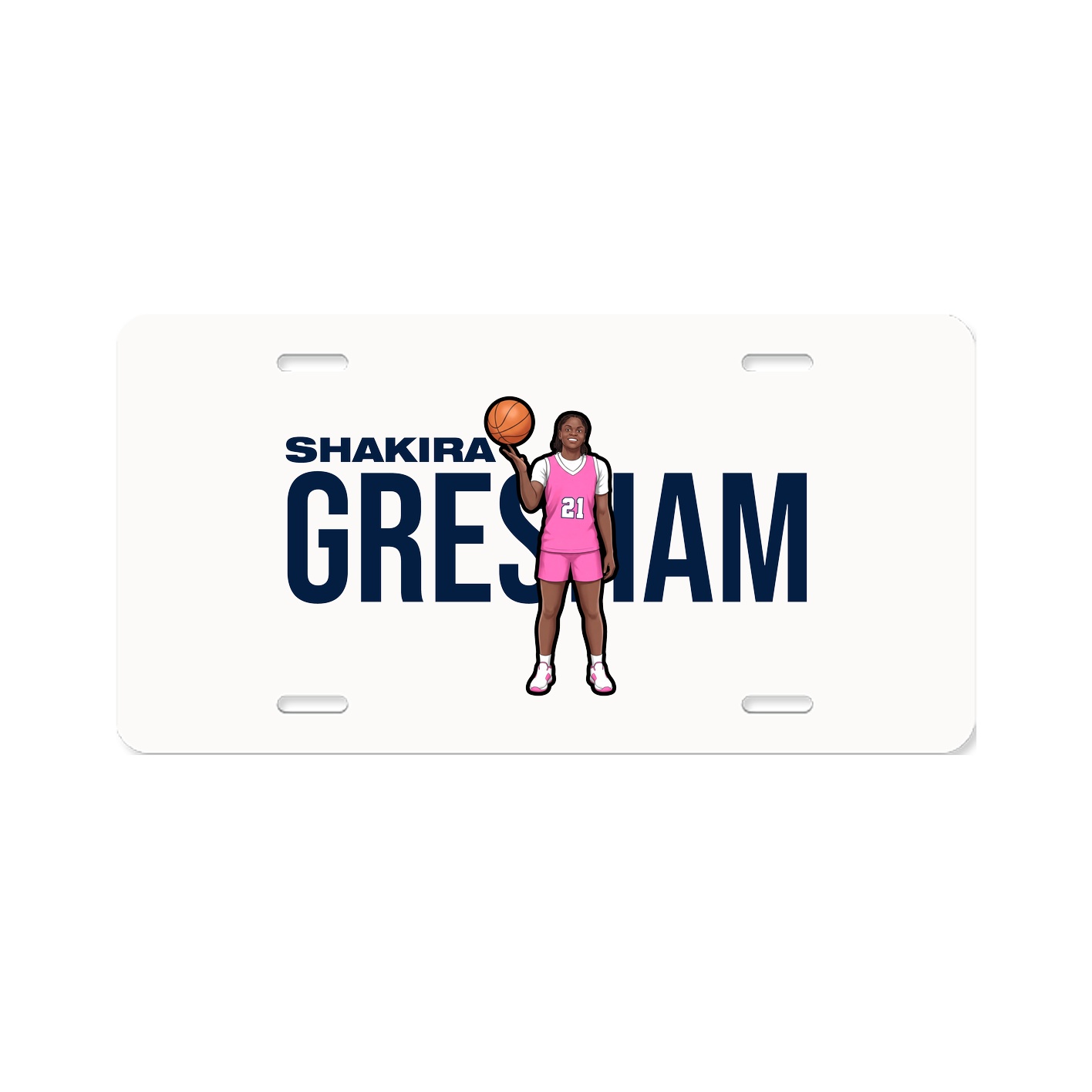License Plate — Player Name in Classic