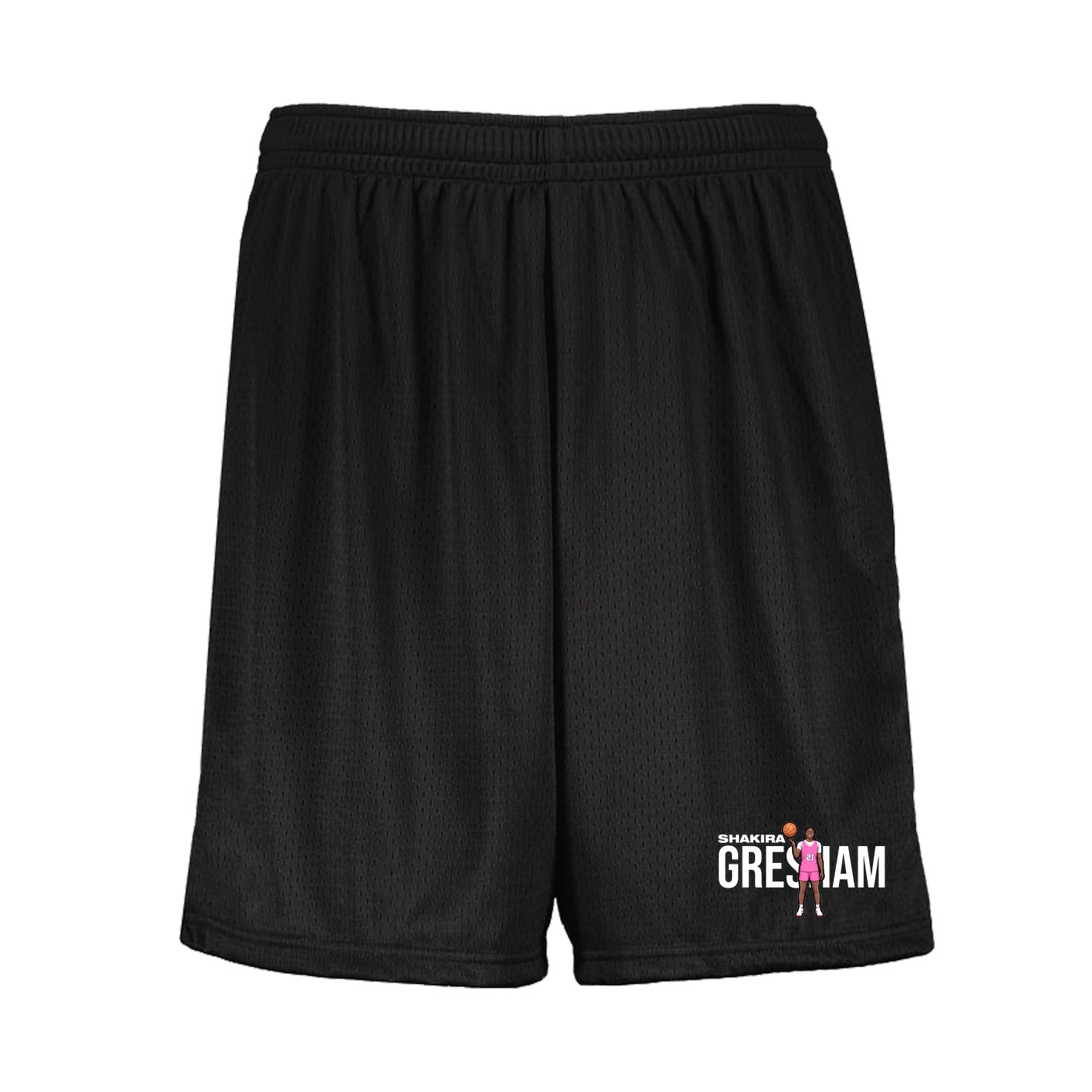 Shorts — Player Name in Black