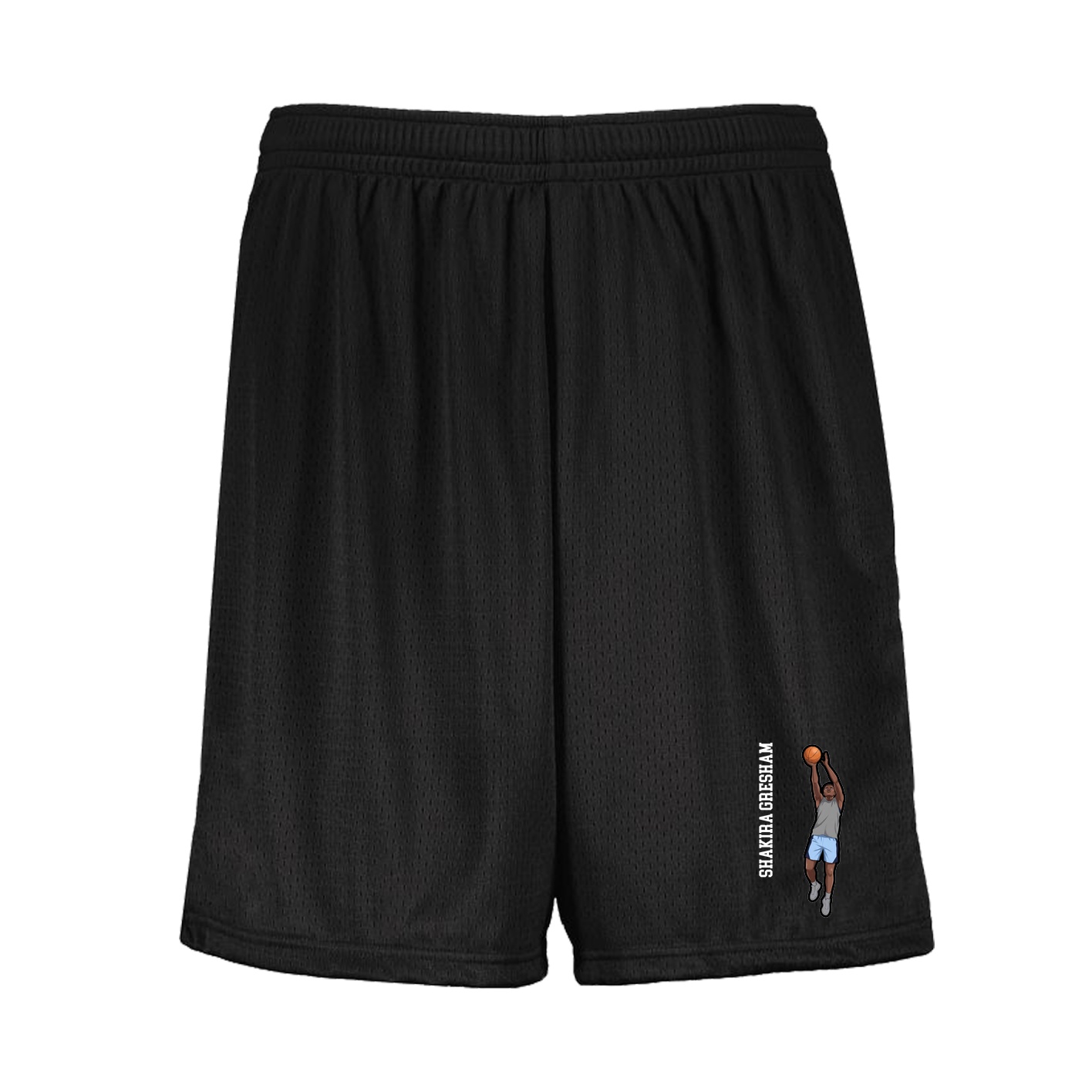 Shorts — Name Vertical in Black