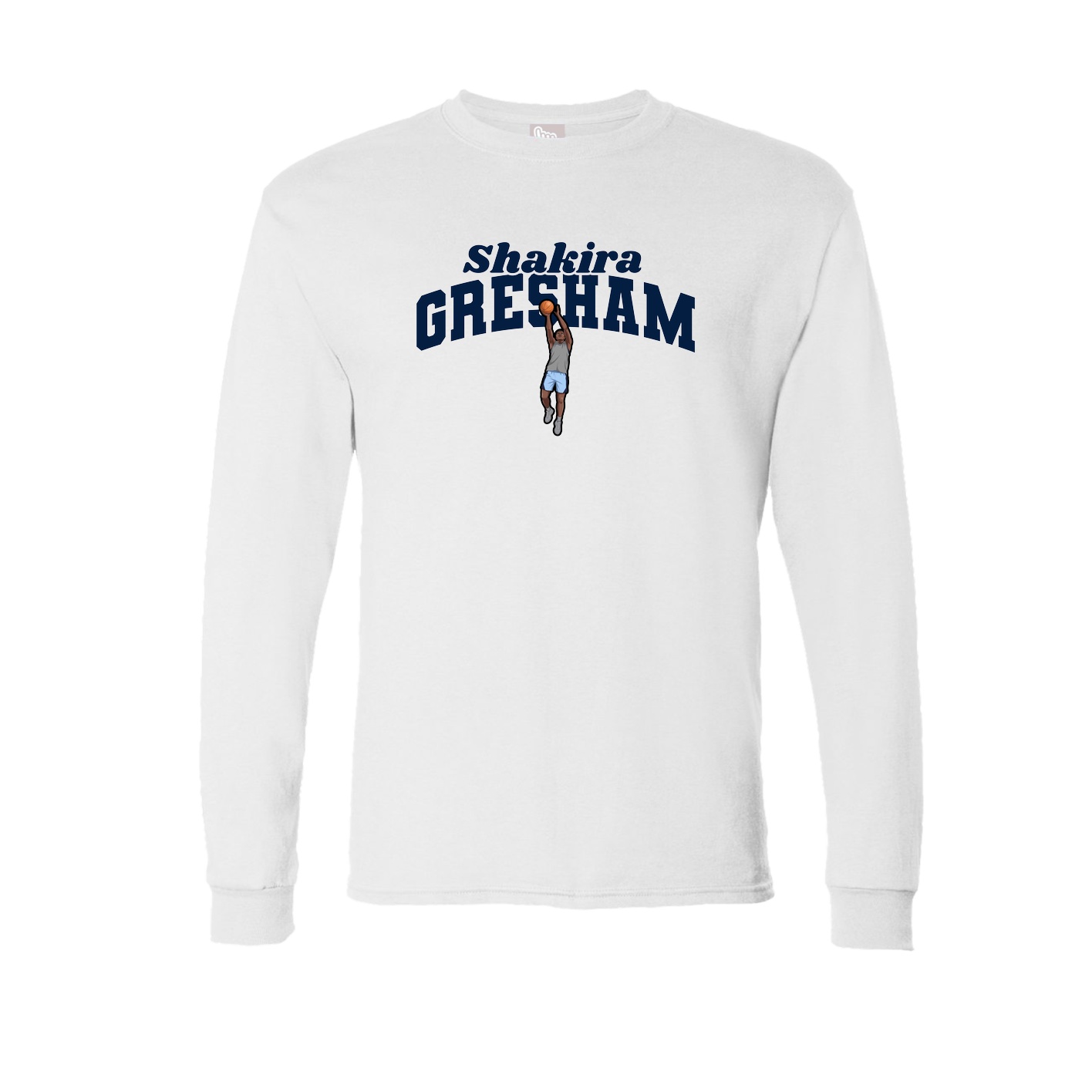 Long Sleeve Tee — Signature Arch in White