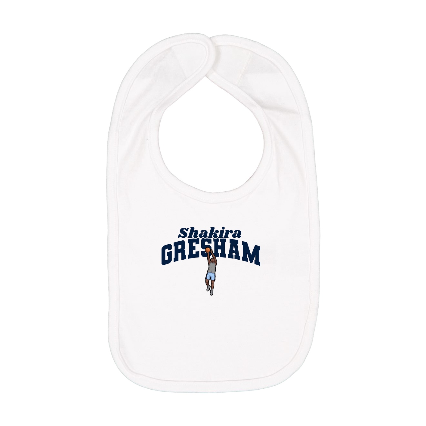Infant Bib — Signature Arch in White