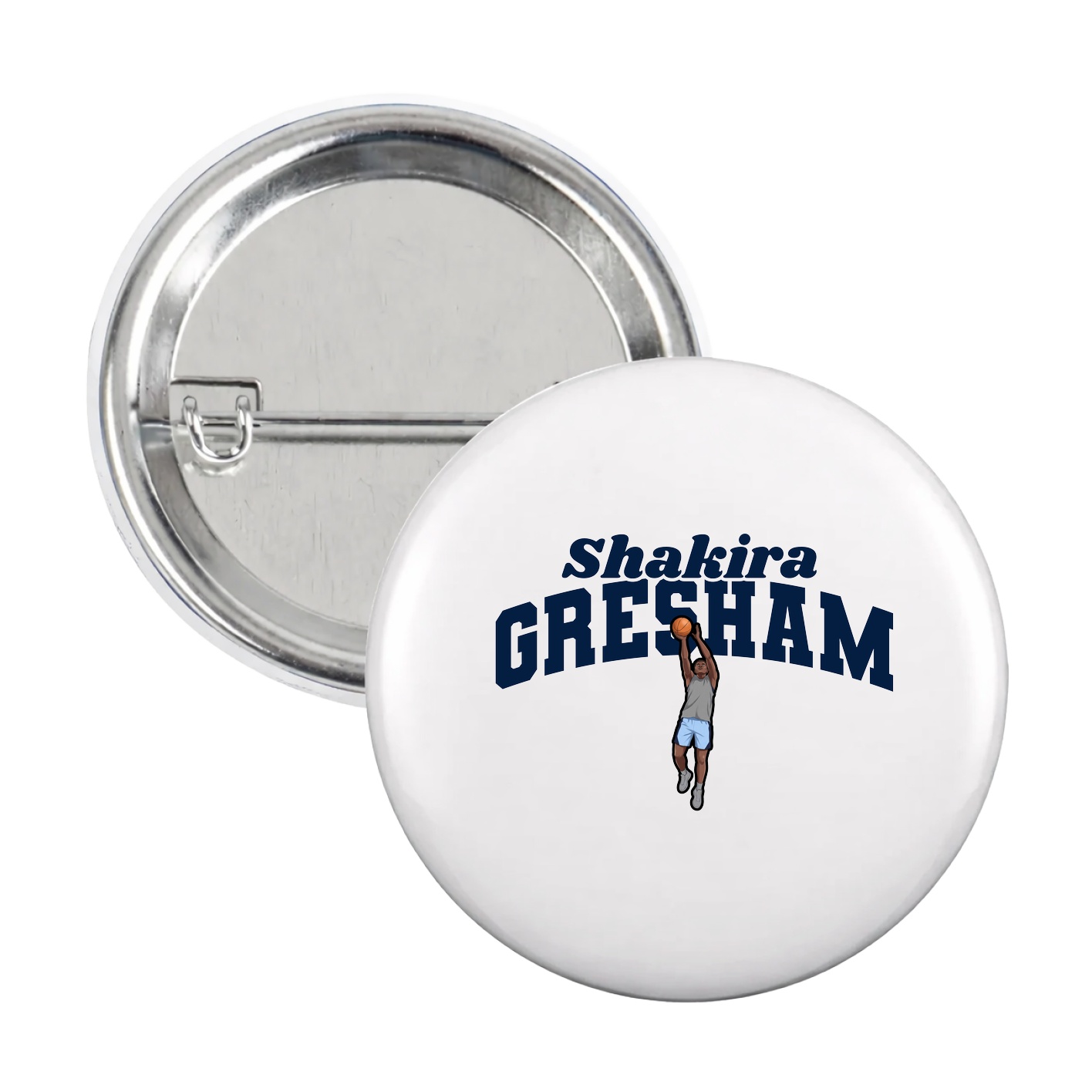 Game Day Button — Signature Arch in White