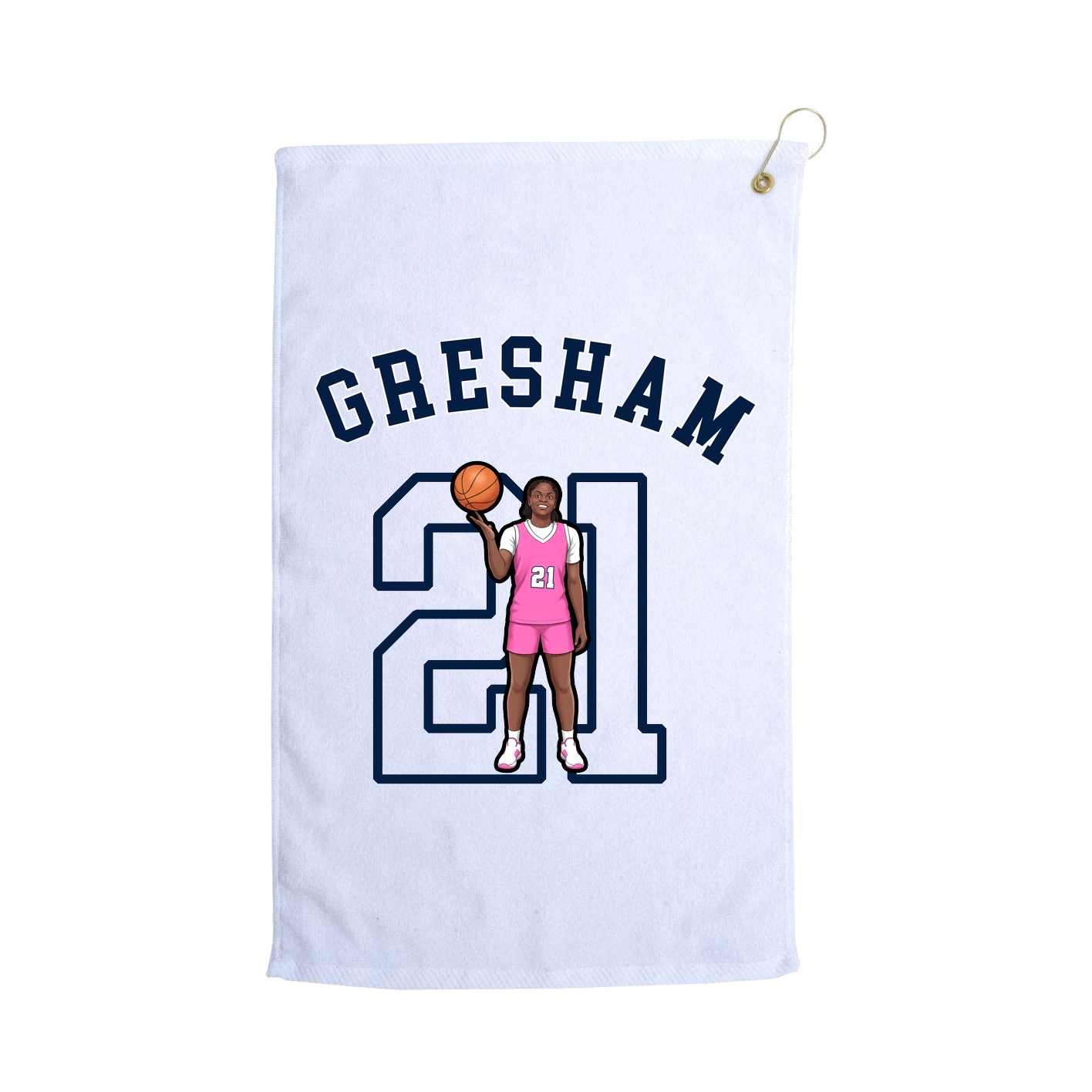 Golf Towel — Shirsey Arch in White