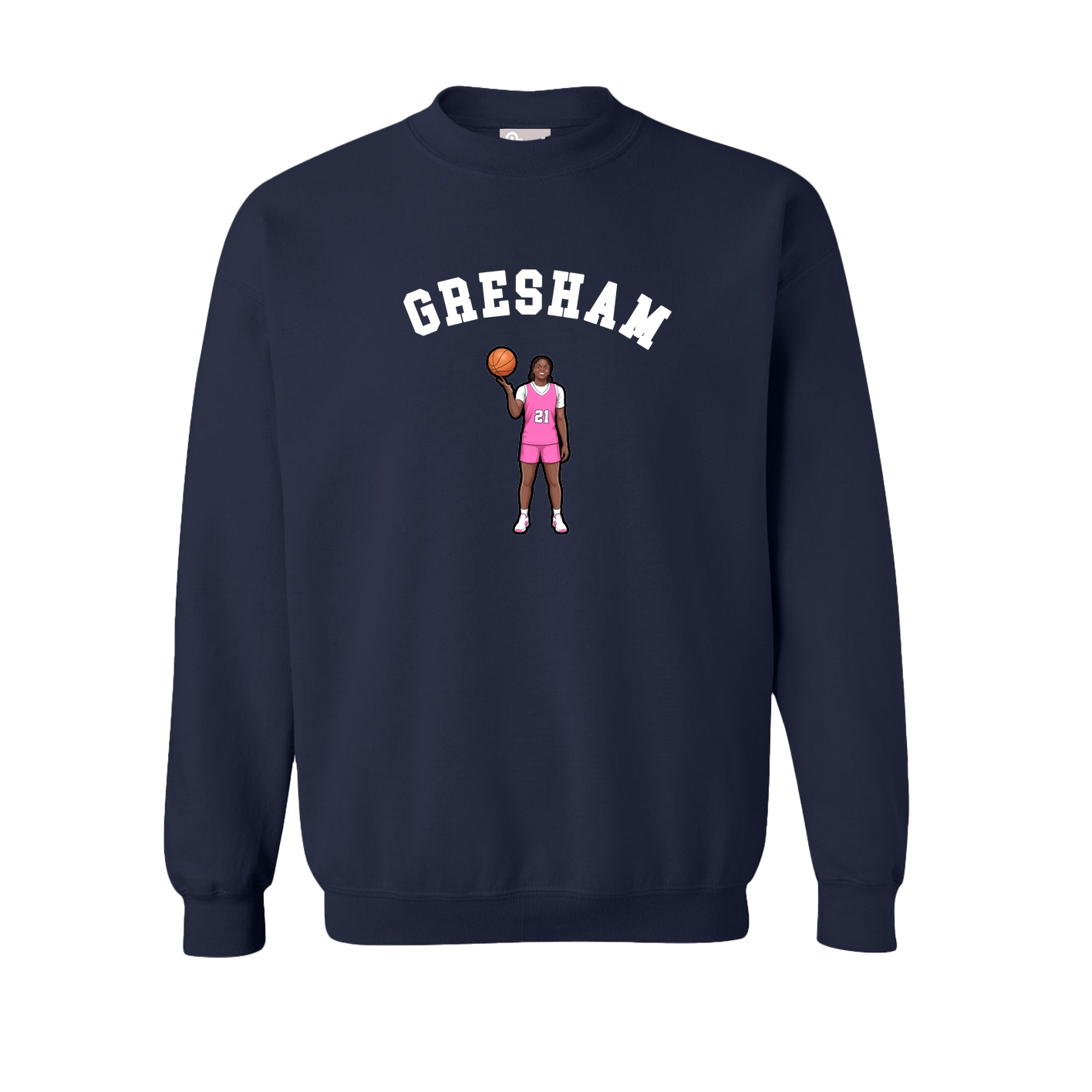 Fleece Crew — Shirsey Arch in Navy