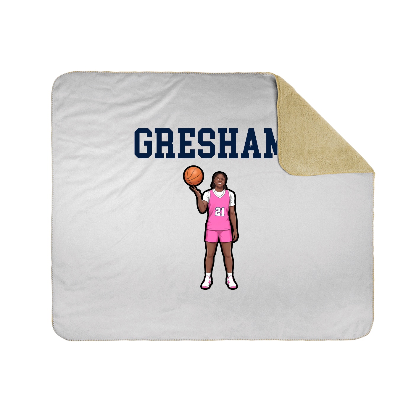 Throw Blanket — Shirsey in White