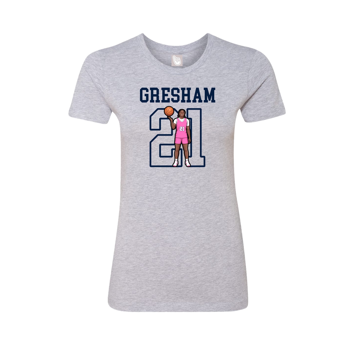 Fitted Women's Tee — Shirsey in Grey