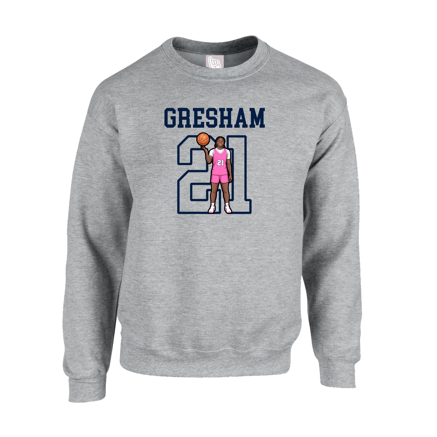 Fleece Crew — Shirsey in Grey