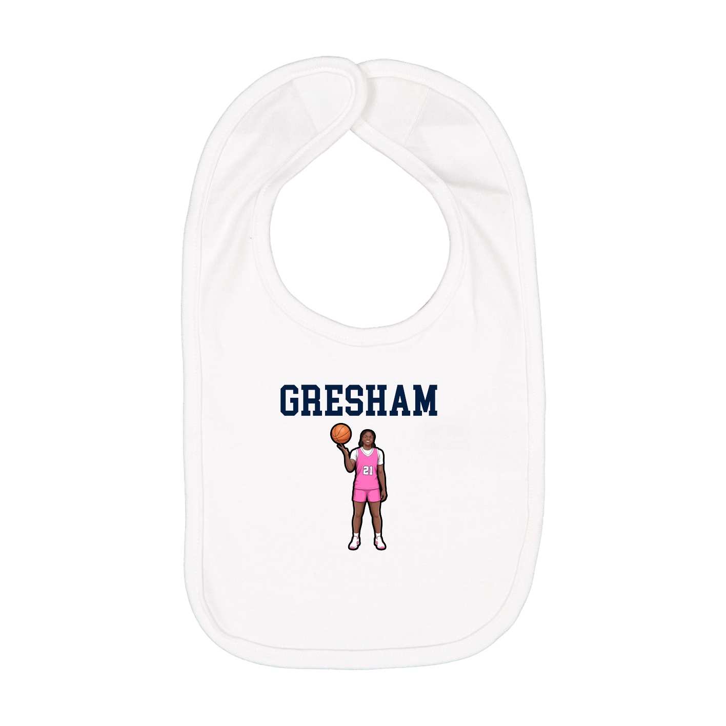 Infant Bib — Shirsey in White