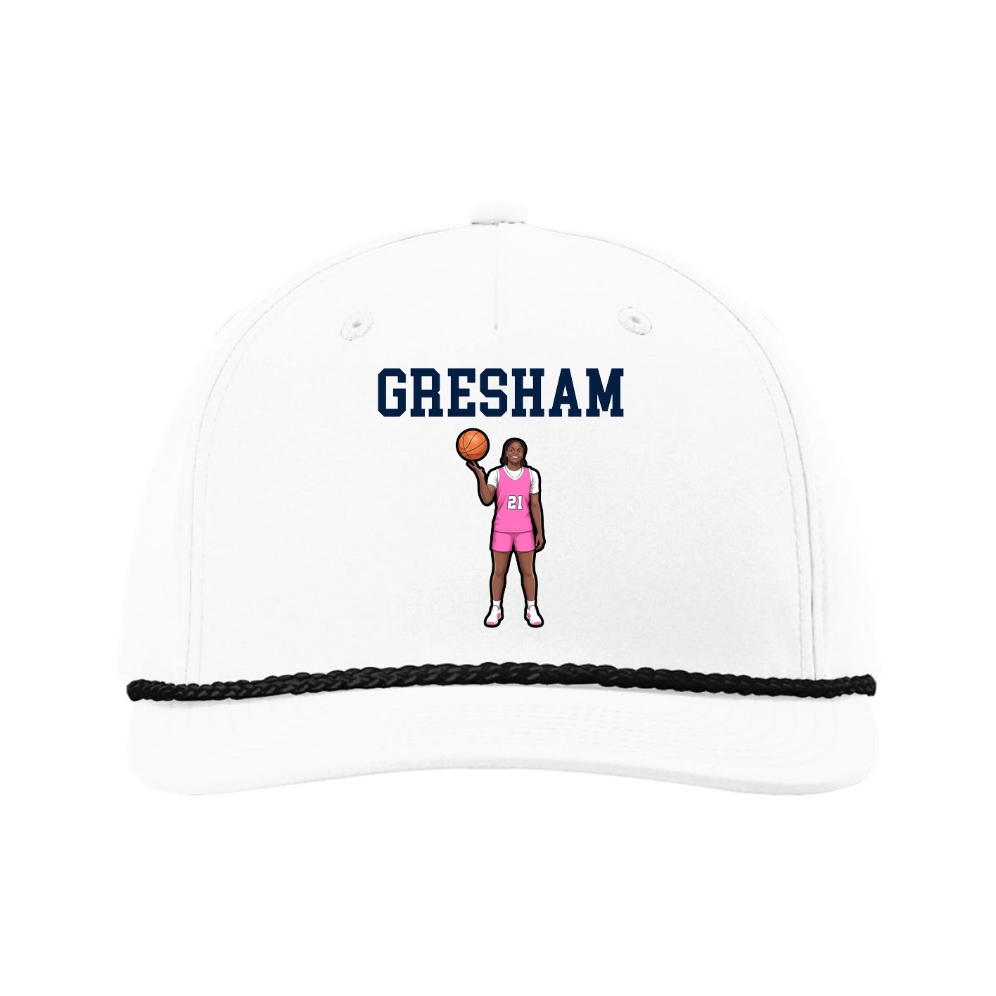 Five-Panel Classic Rope Cap — Shirsey in White