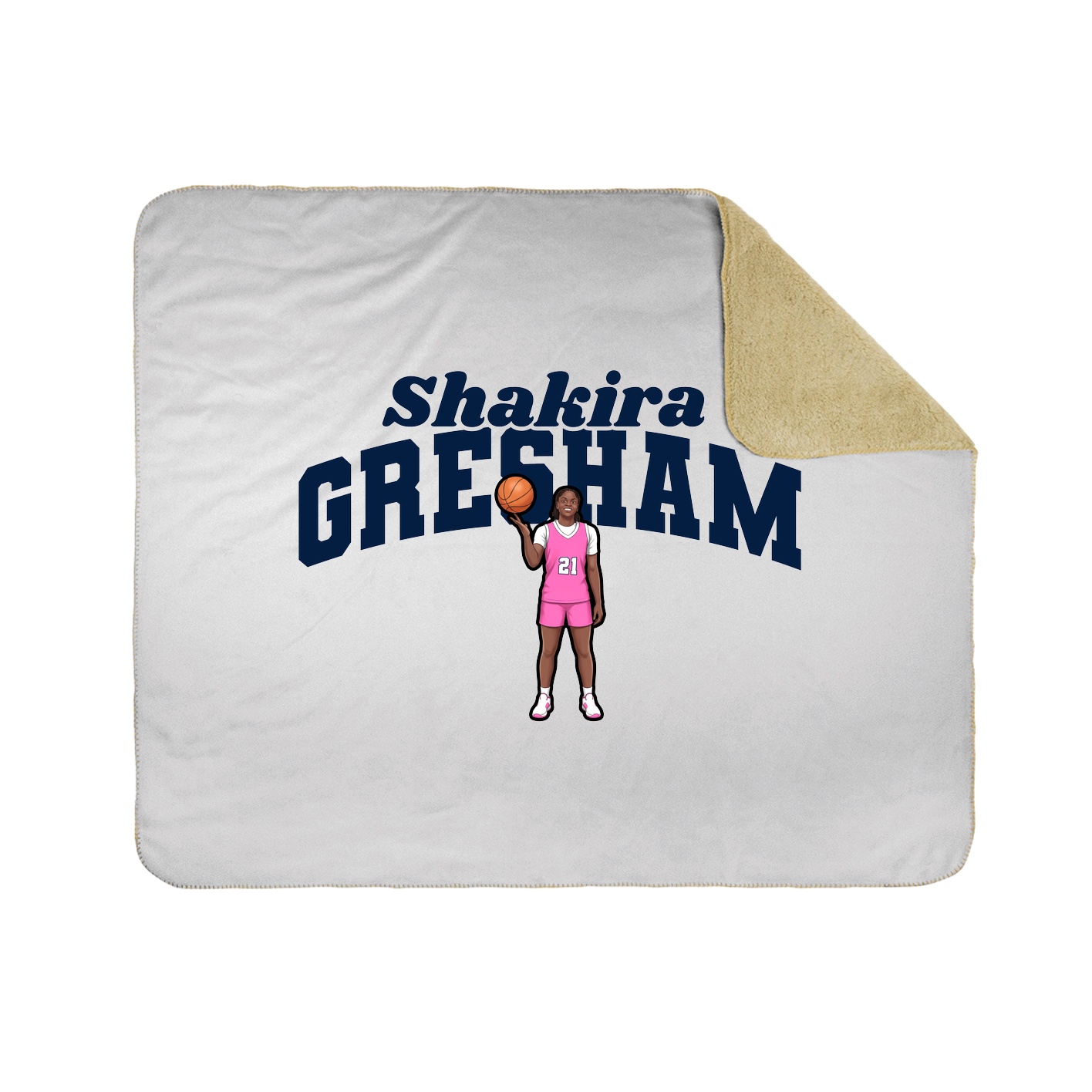 Throw Blanket — Signature Arch in White