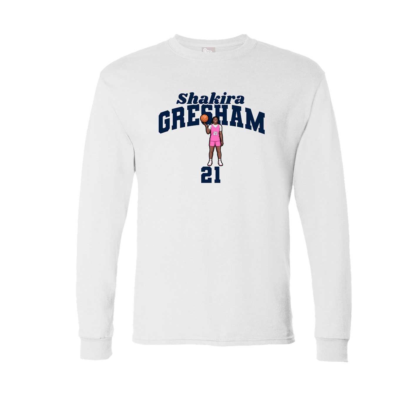 Long Sleeve Tee — Signature Arch in White