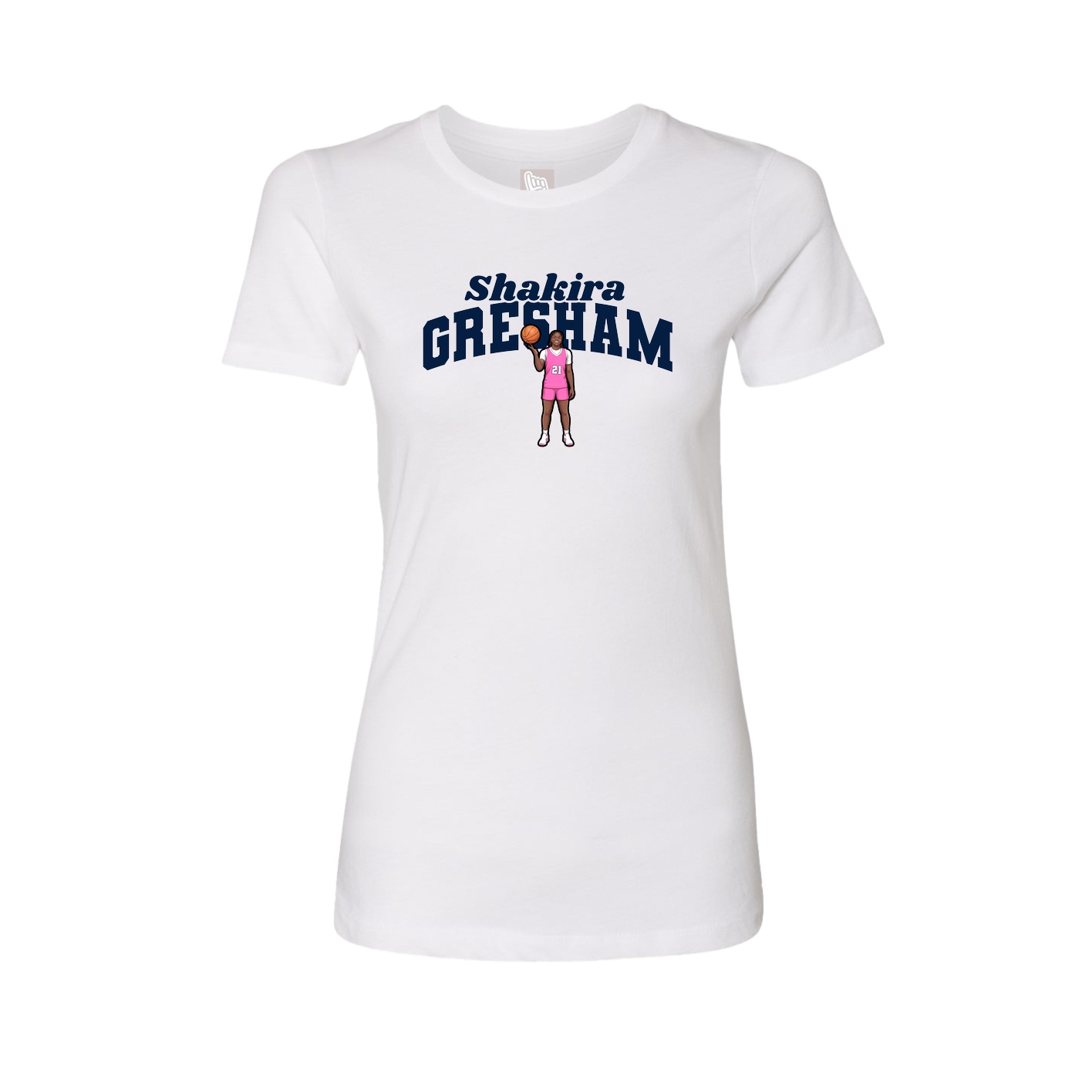 Womens Tee — Signature Arch in White