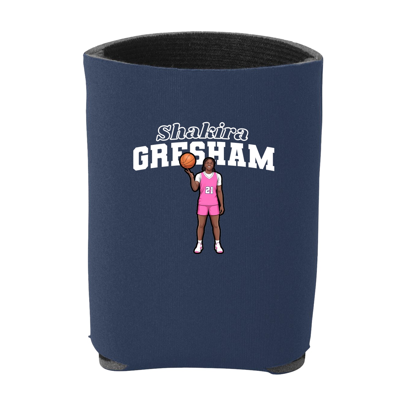 Can Holder — Name Arch in Navy