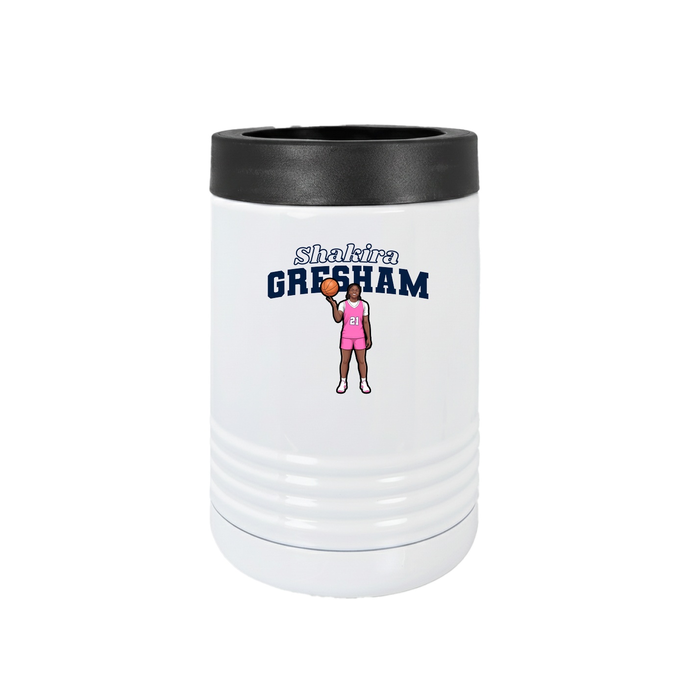 Beverage Holder — Name Arch in White