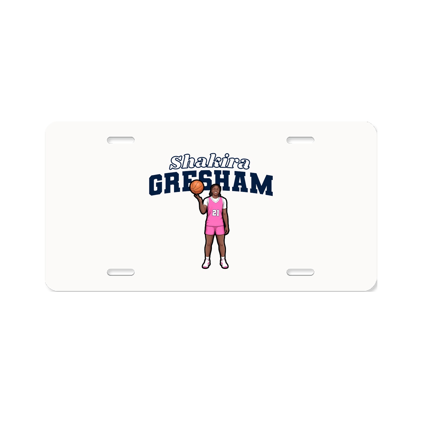License Plate — Name Arch in Classic