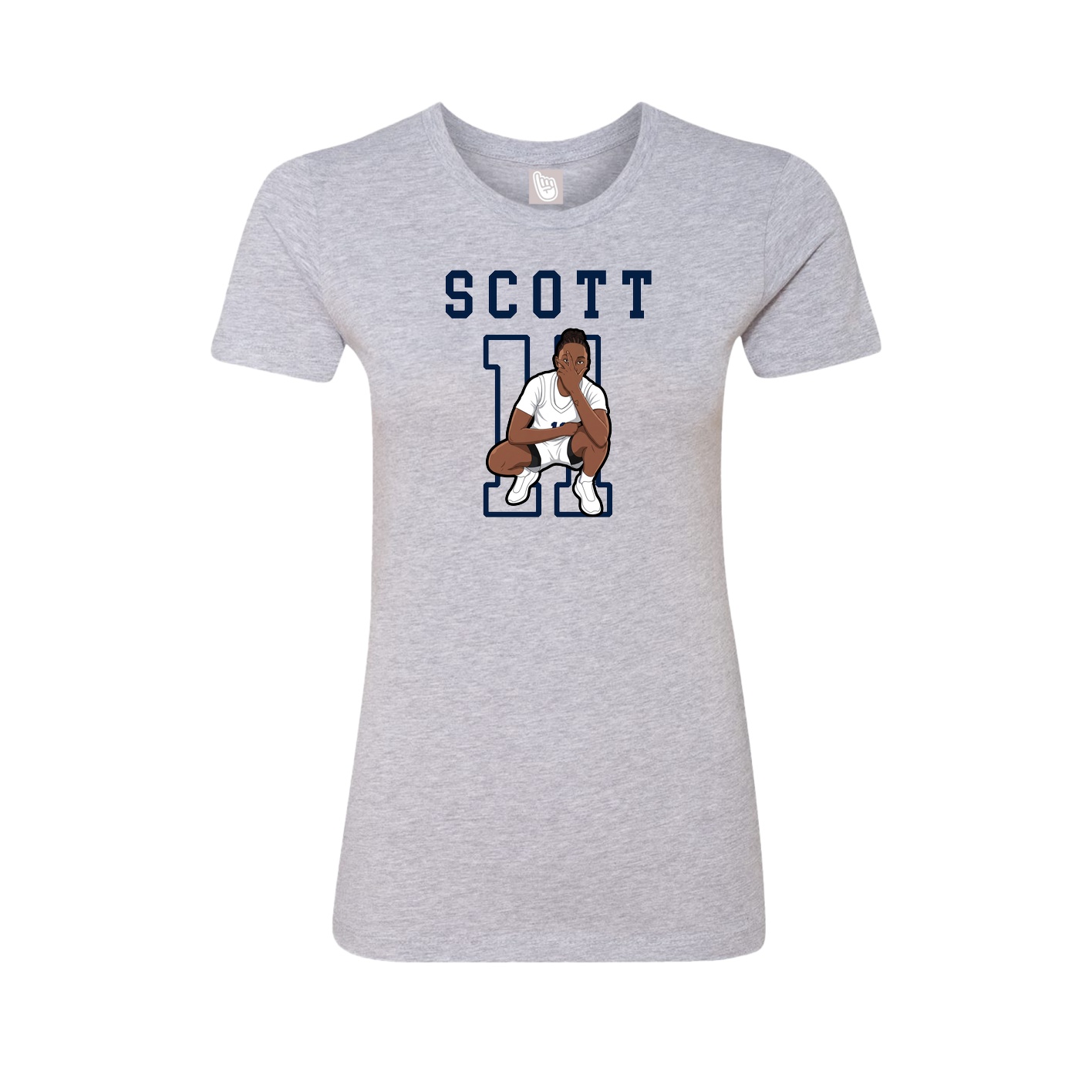 Fitted Women's Tee — Shirsey in Grey