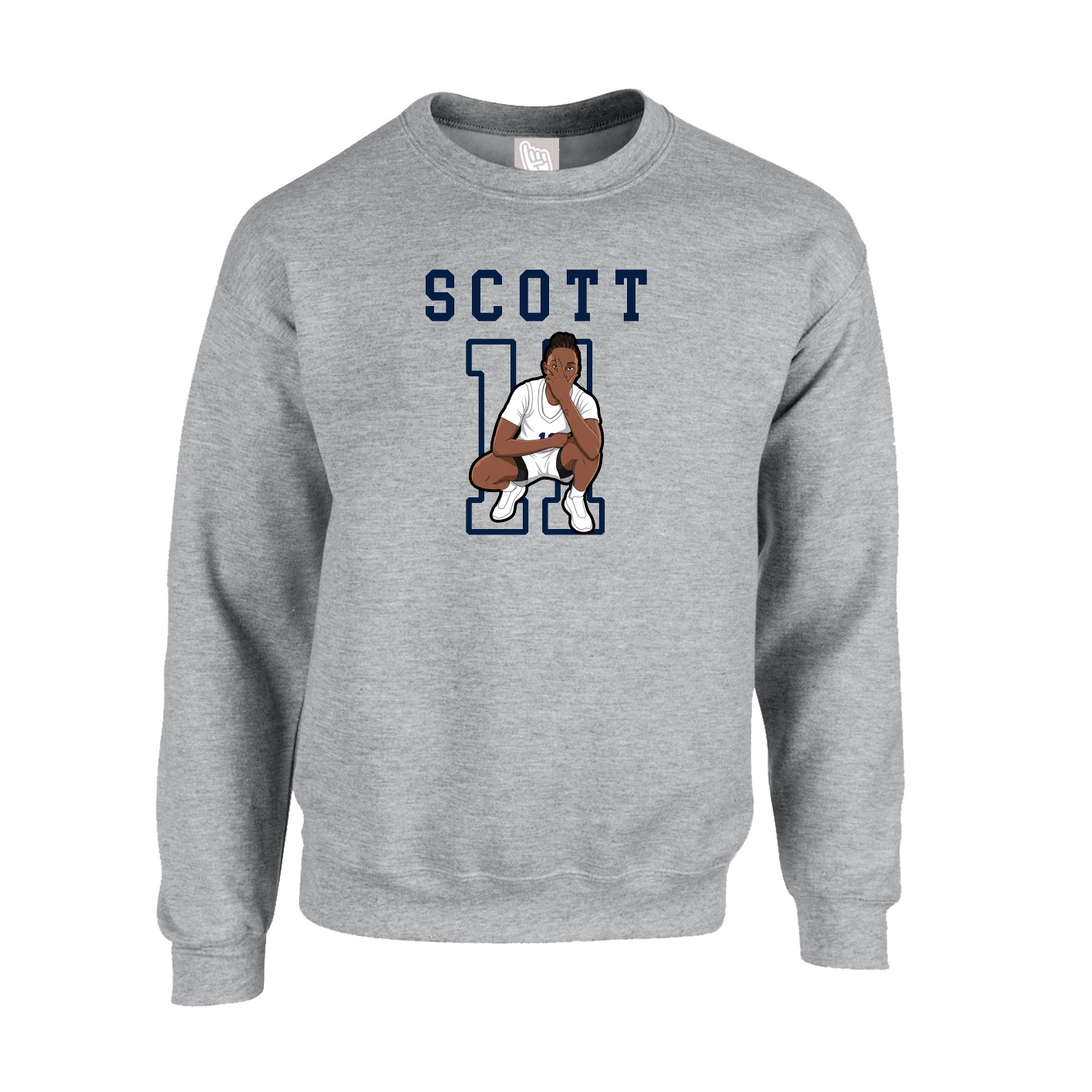 Fleece Crew — Shirsey in Grey