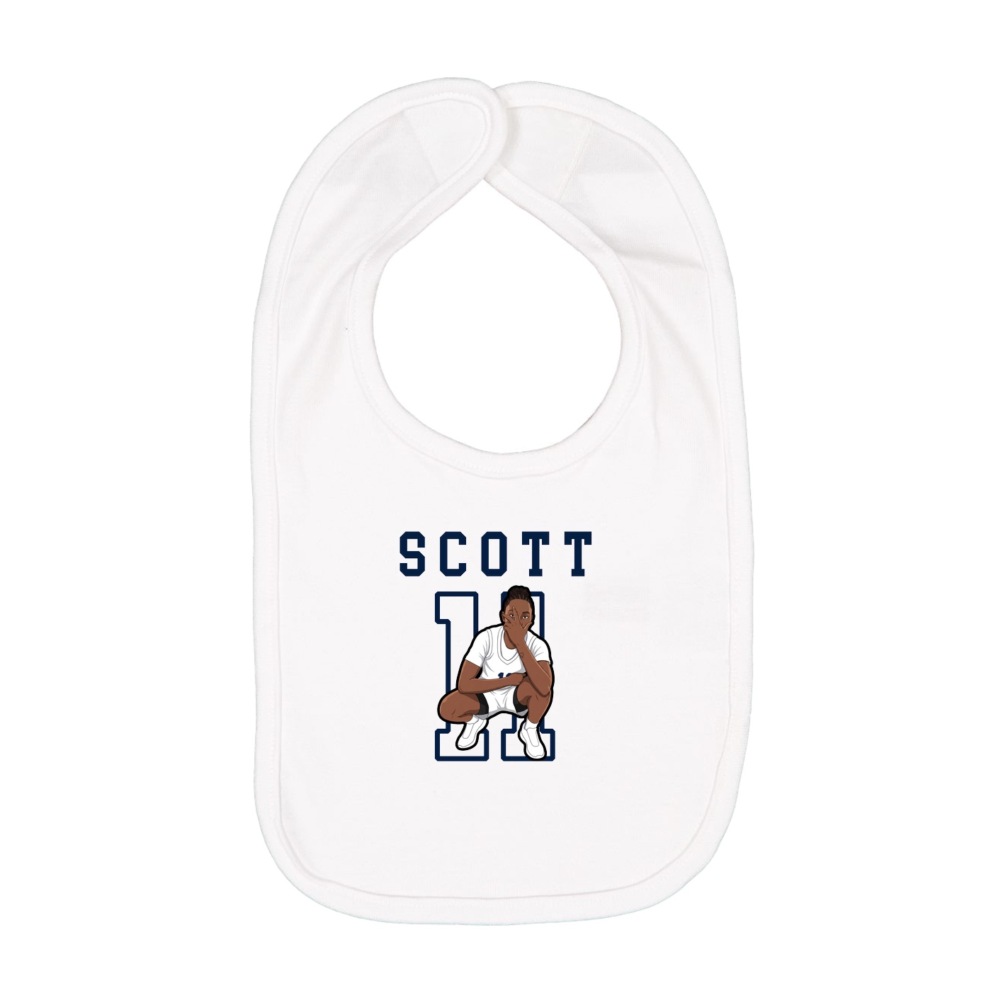 Infant Bib — Shirsey in White