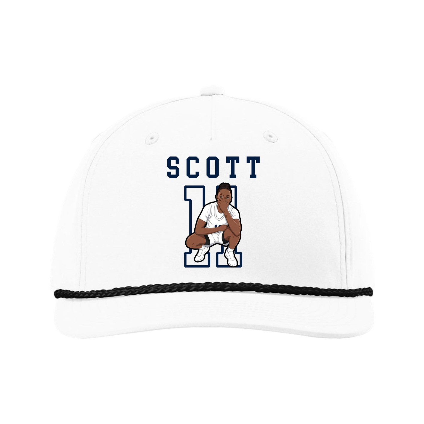 Five-Panel Classic Rope Cap — Shirsey in White