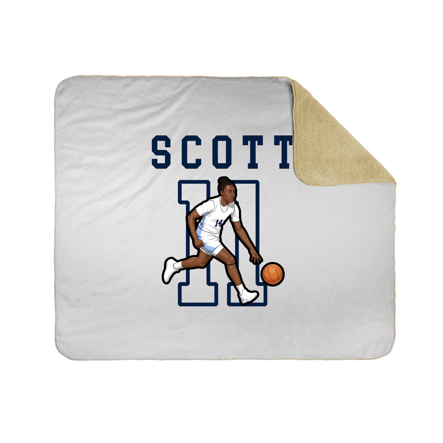 Throw Blanket — Shirsey in White