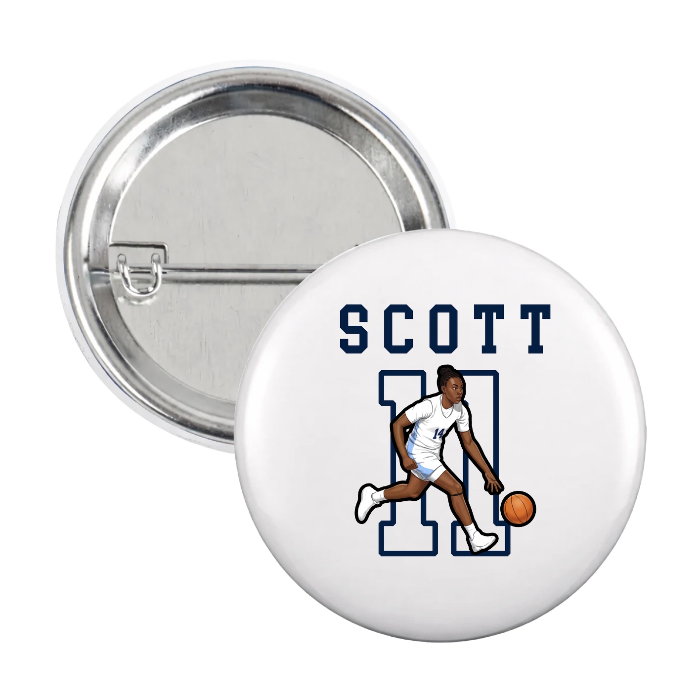 Game Day Button — Shirsey in White
