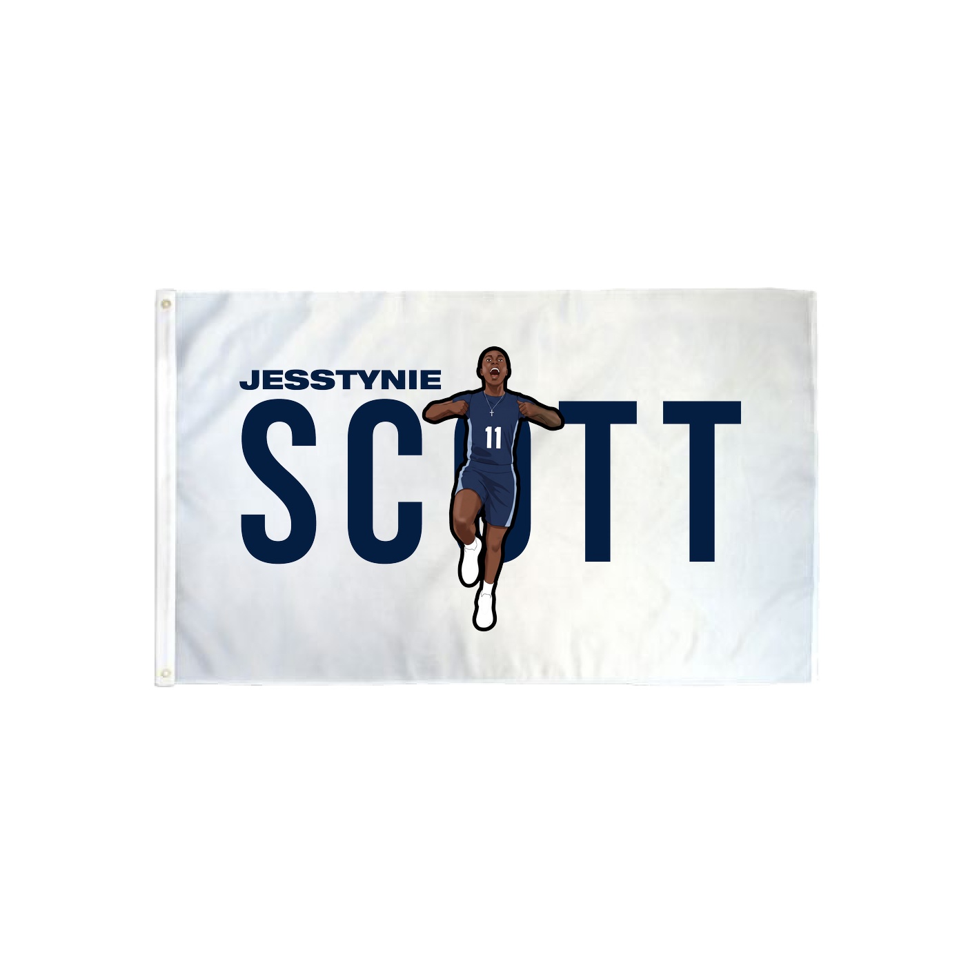 3x5 Flag — Player Name in Classic