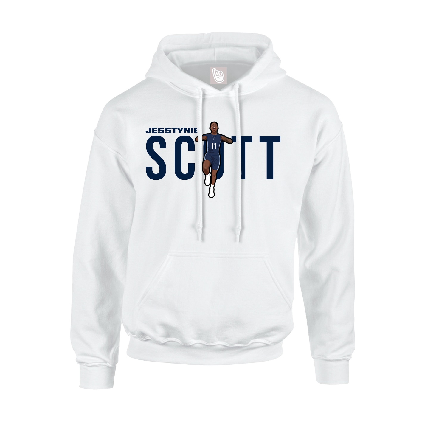 Hoodie — Player Name in White