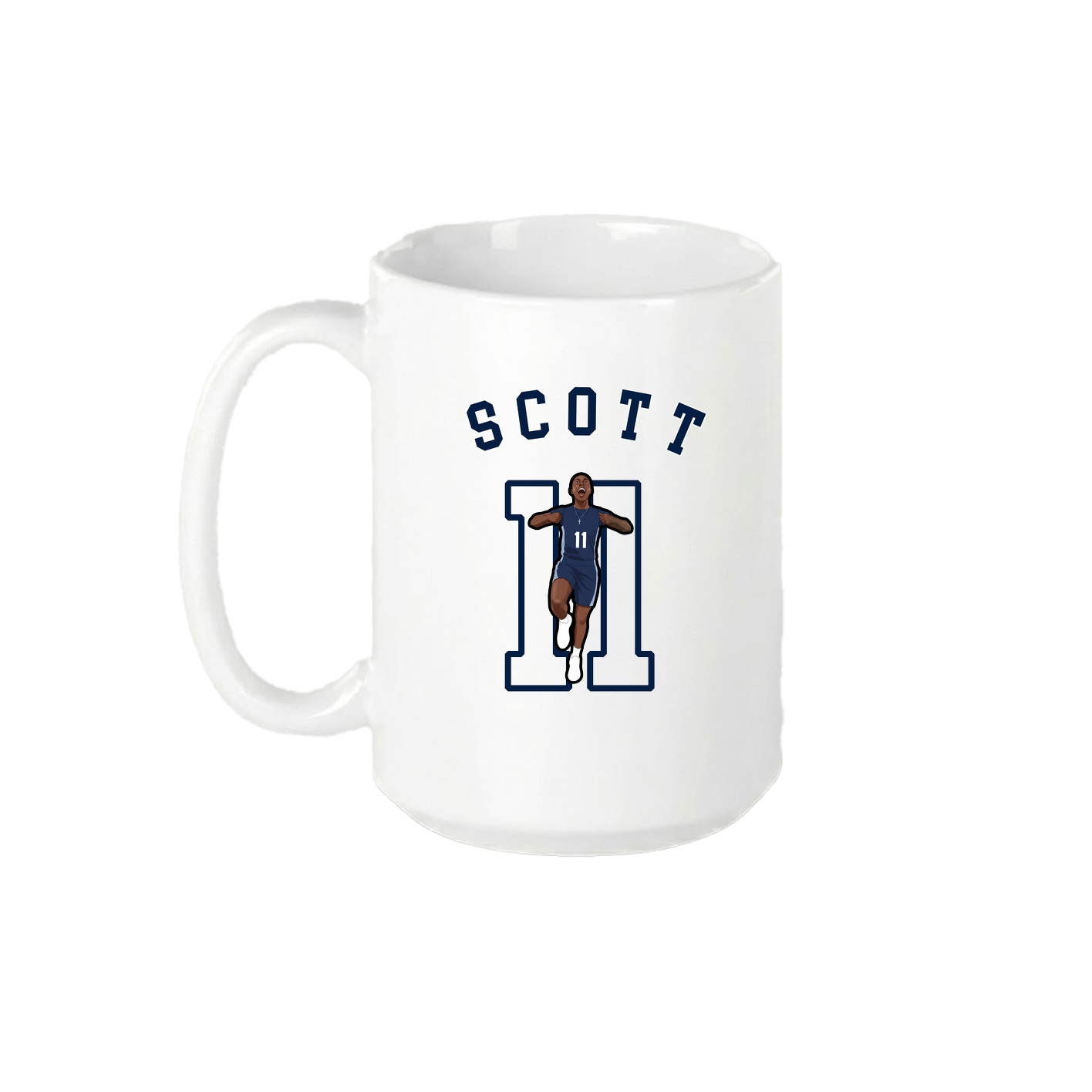 15oz Coffee Mug — Shirsey Arch in White