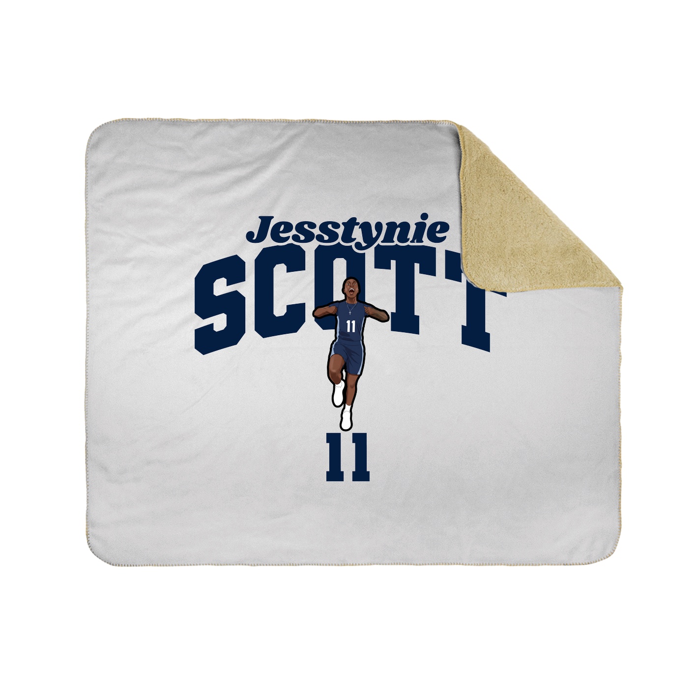 Throw Blanket — Signature Arch in White