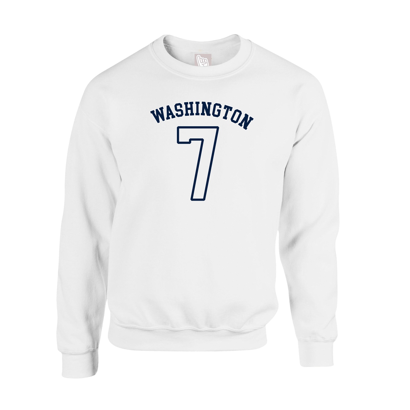 Fleece Crew — Shirsey Arch in White